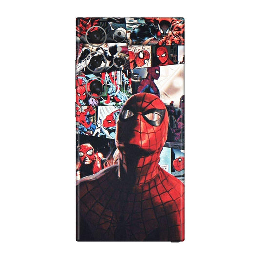 Vintage Spider Man Collage Mobile Skin For Samsung Galaxy S24 Ultra 5g
