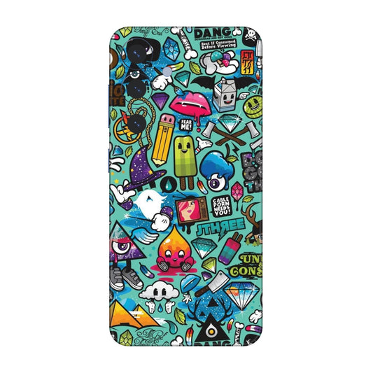 Graffiti Chaos Sticker Bomb Mobile Skin For Samsung Galaxy S25 5g