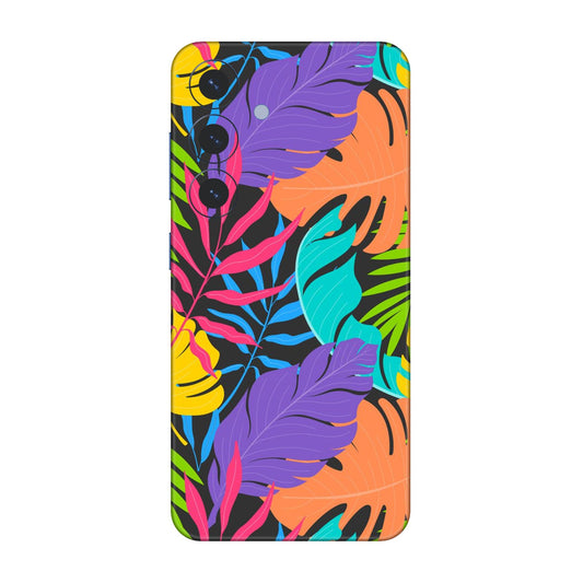 Neon Jungle Leaves Mobile Skin For Samsung Galaxy S25 5g