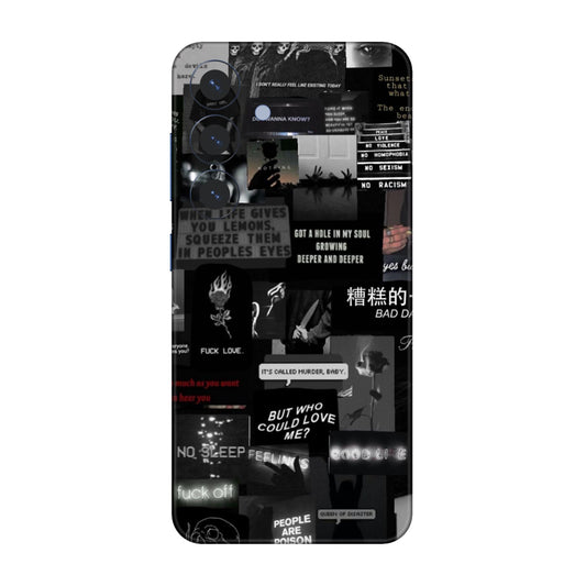 Bad Day Dark Collage Mobile Skin For Samsung Galaxy S25 5g