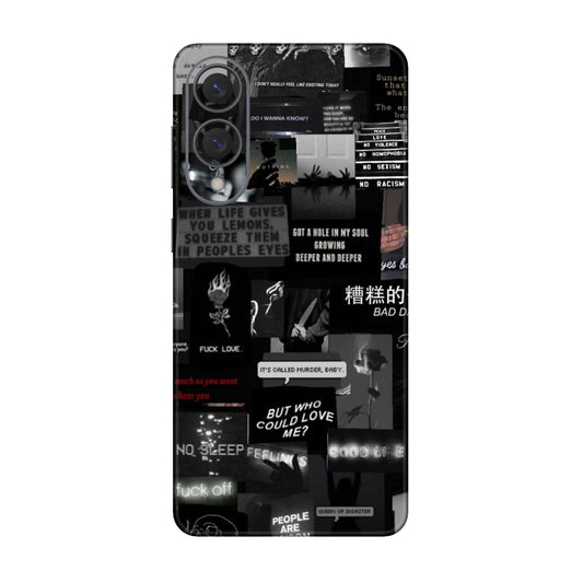 Bad Day Dark Collage Mobile Skin For Samsung Galaxy S25 Edge 5g