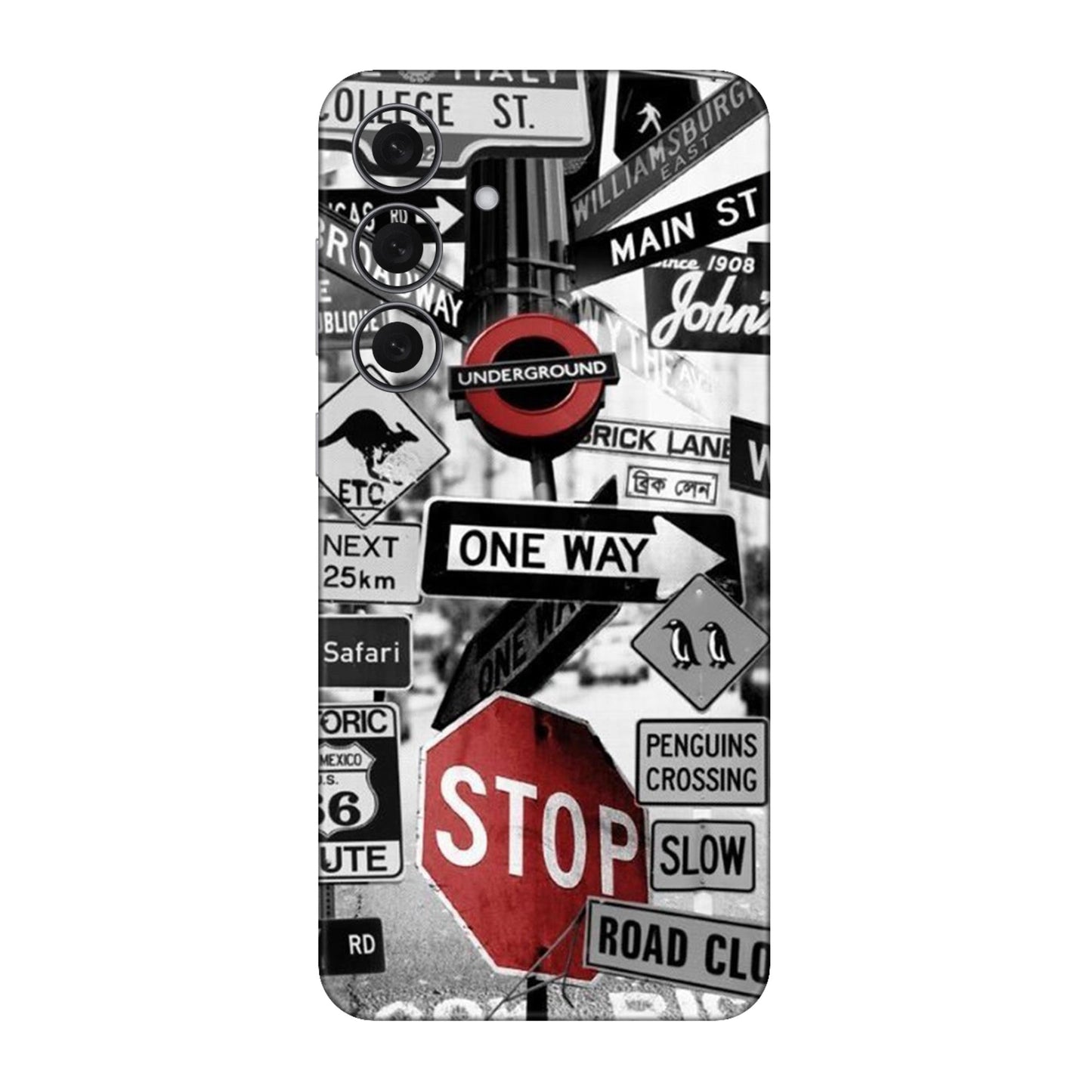 Global Urban Sign Bomb Mobile Skin For Samsung Galaxy S25 Fe 5g