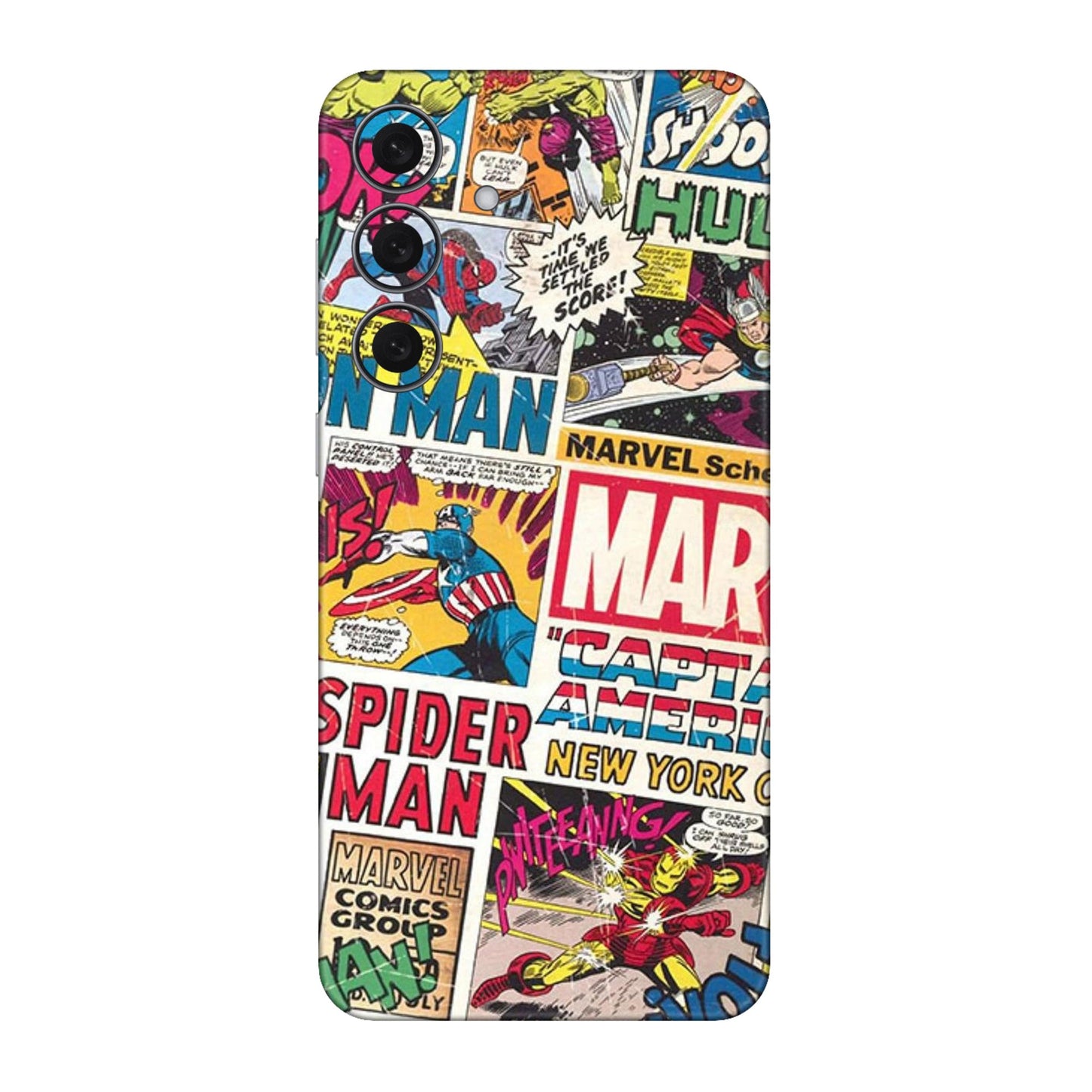 Vintage Marvel Comic Bomb Mobile Skin For Samsung Galaxy S25 Fe 5g