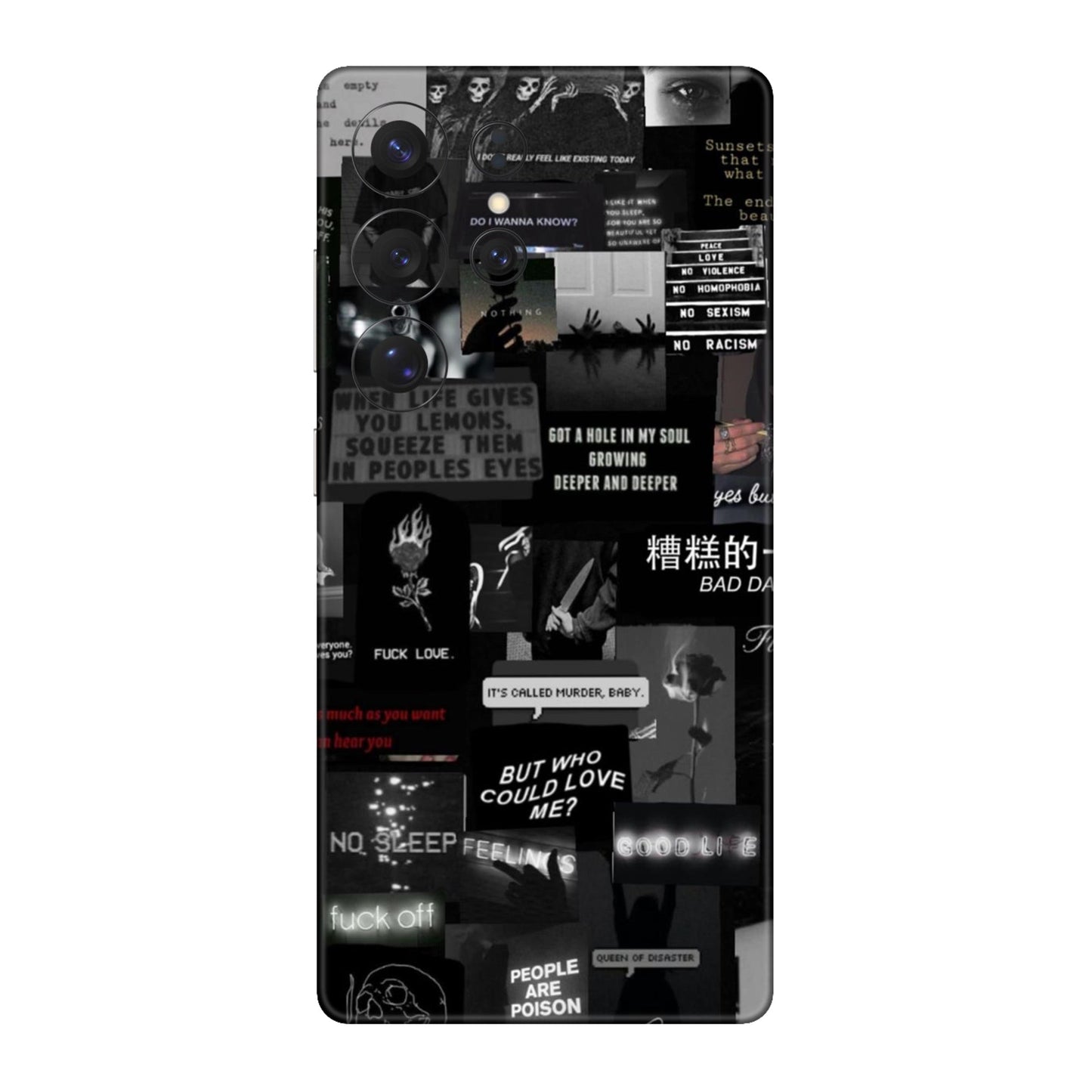 Bad Day Dark Collage Mobile Skin For Samsung Galaxy S25 Ultra 5g