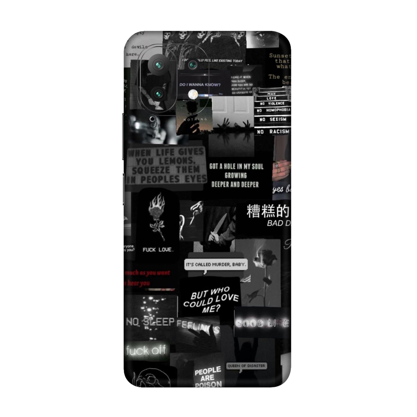 Bad Day Dark Collage Mobile Skin For Xiaomi 11 Lite NE 5g