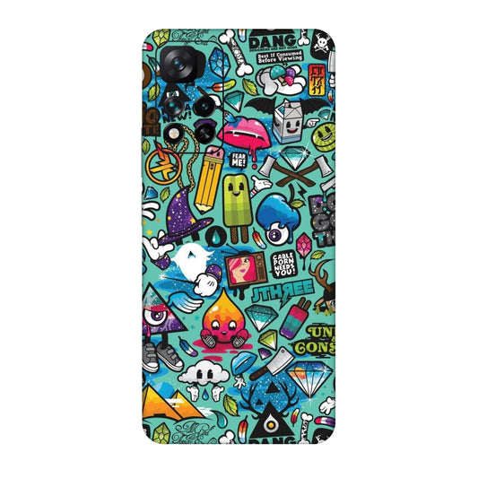 Graffiti Chaos Sticker Bomb Mobile Skin For Xiaomi 11i 5g
