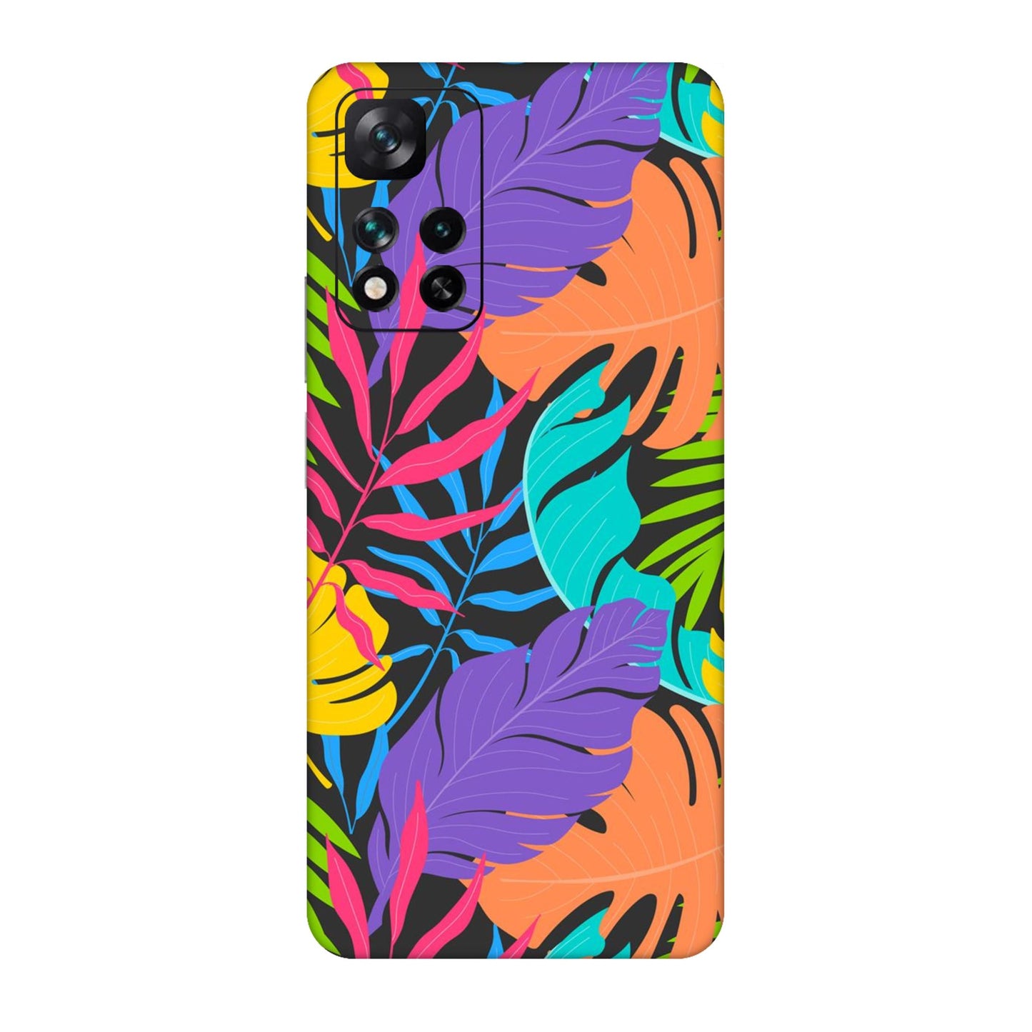 Neon Jungle Leaves Mobile Skin For Xiaomi 11i 5g