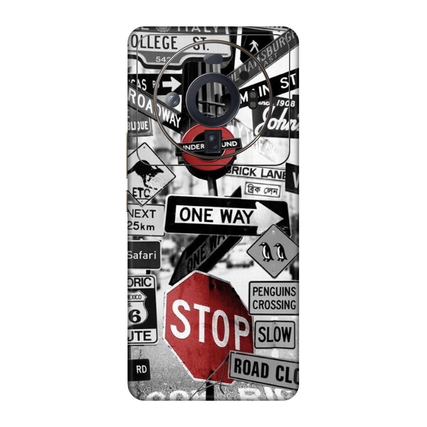 Global Urban Sign Bomb Mobile Skin For Xiaomi 12S Ultra 5g