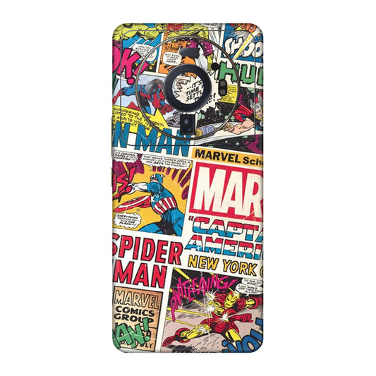 Vintage Marvel Comic Bomb Mobile Skin For Xiaomi 12S Ultra 5g
