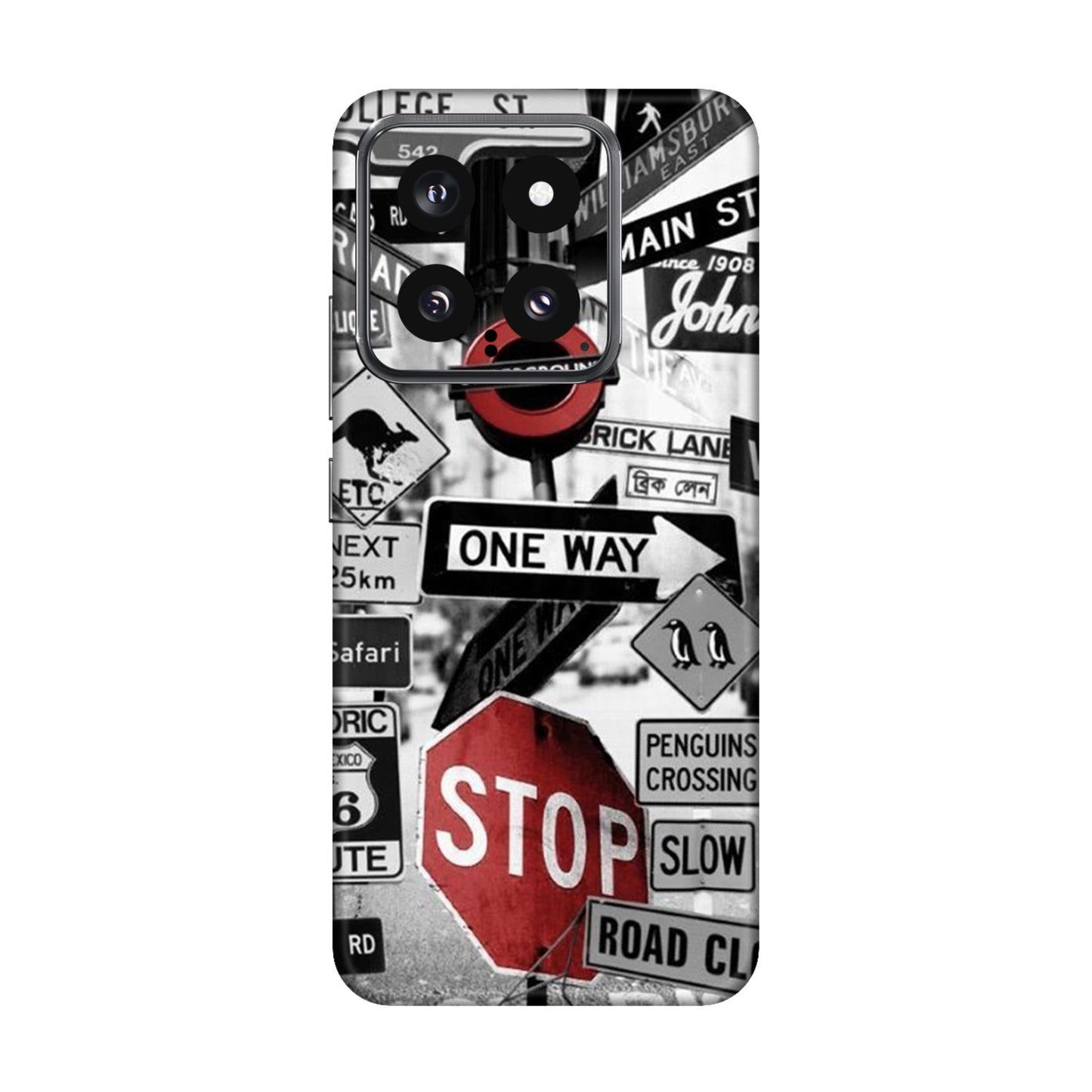 Global Urban Sign Bomb Mobile Skin For Xiaomi 14 5g