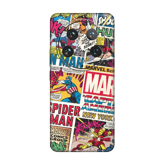 Vintage Marvel Comic Bomb Mobile Skin For Xiaomi 14 Ultra 5g