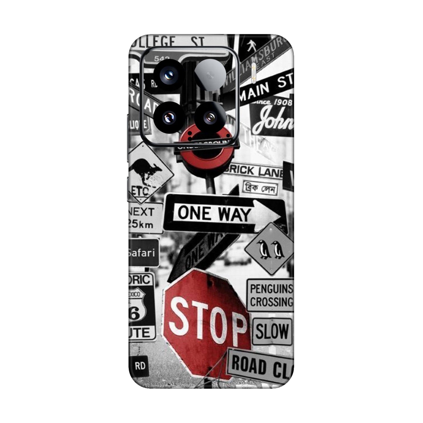 Global Urban Sign Bomb Mobile Skin For Xiaomi 15 5g