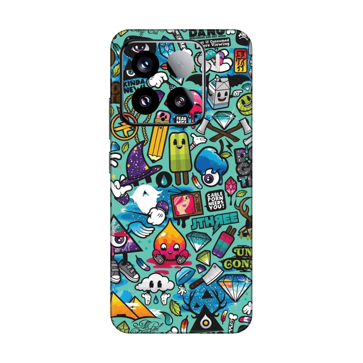 Graffiti Chaos Sticker Bomb Mobile Skin For Xiaomi 15 5g