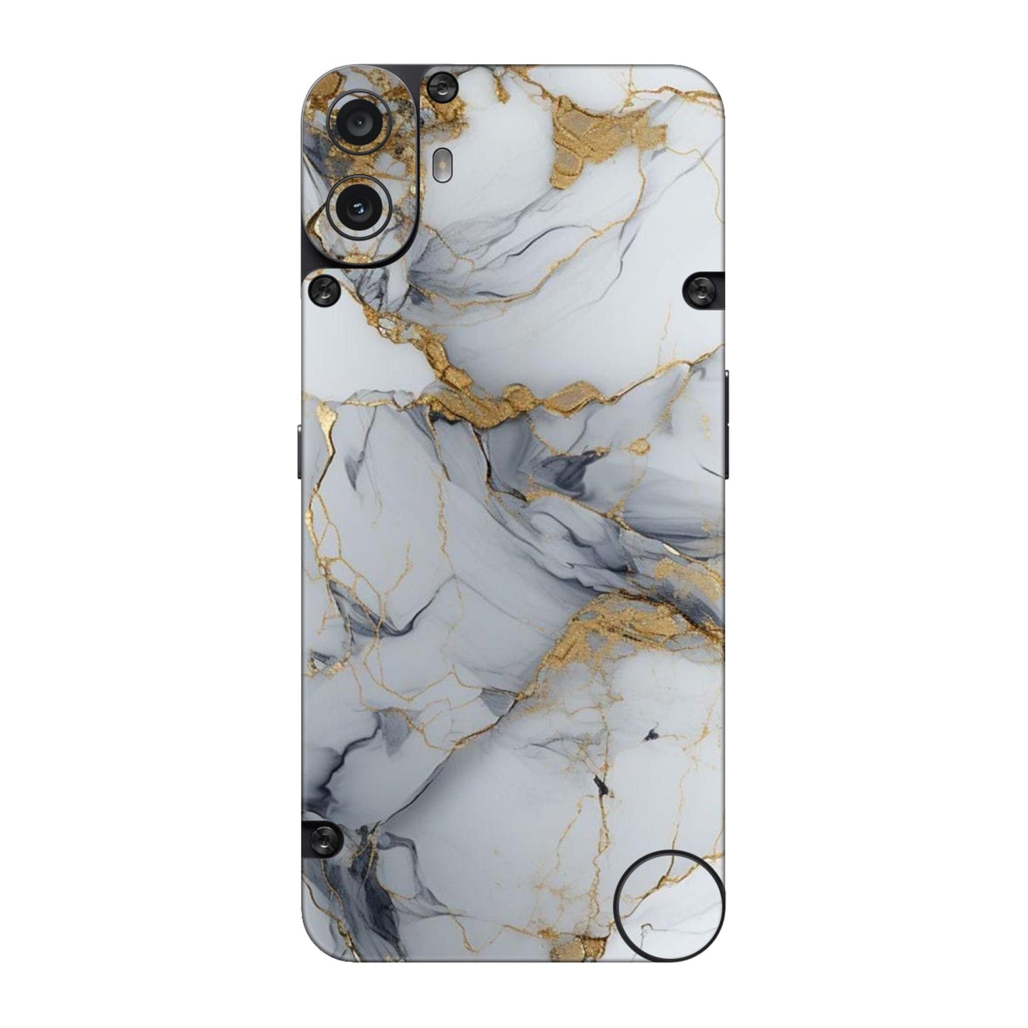 White Gold Luxury Marble Mobile Skin For CMF Phone 1 5g