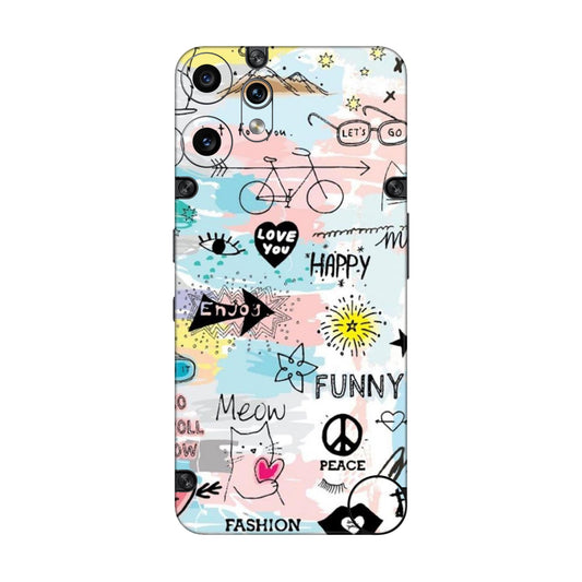 Cat Doodles Pastel Mobile Skin For CMF Phone 2 Pro 5g