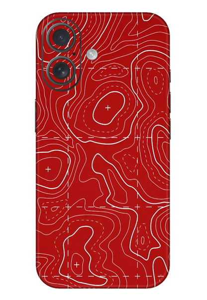 Red Abstract 3M Premium Material Mobile Skins