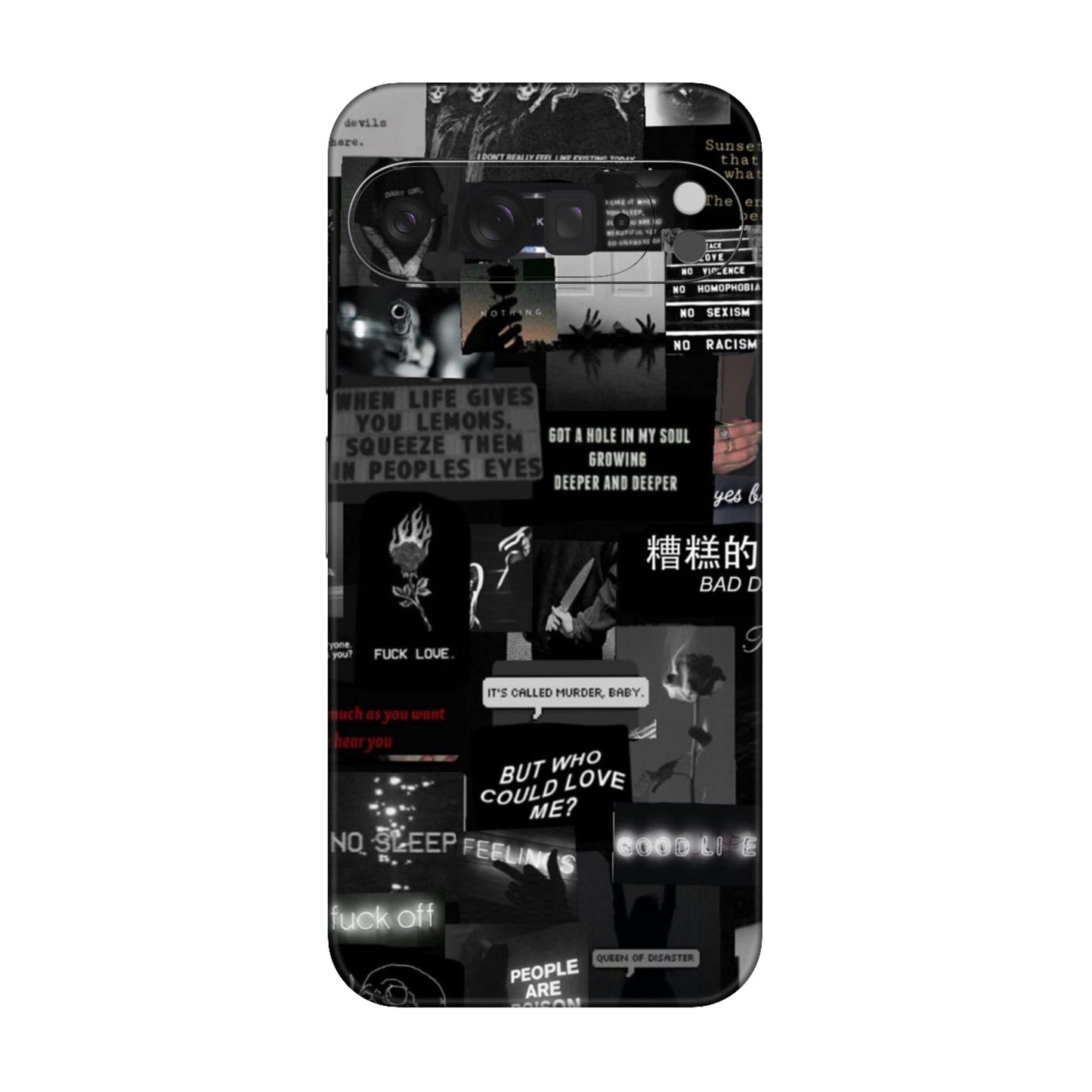 Bad Day Dark Collage Mobile Skin For Google Pixel 9 Pro XL 5g