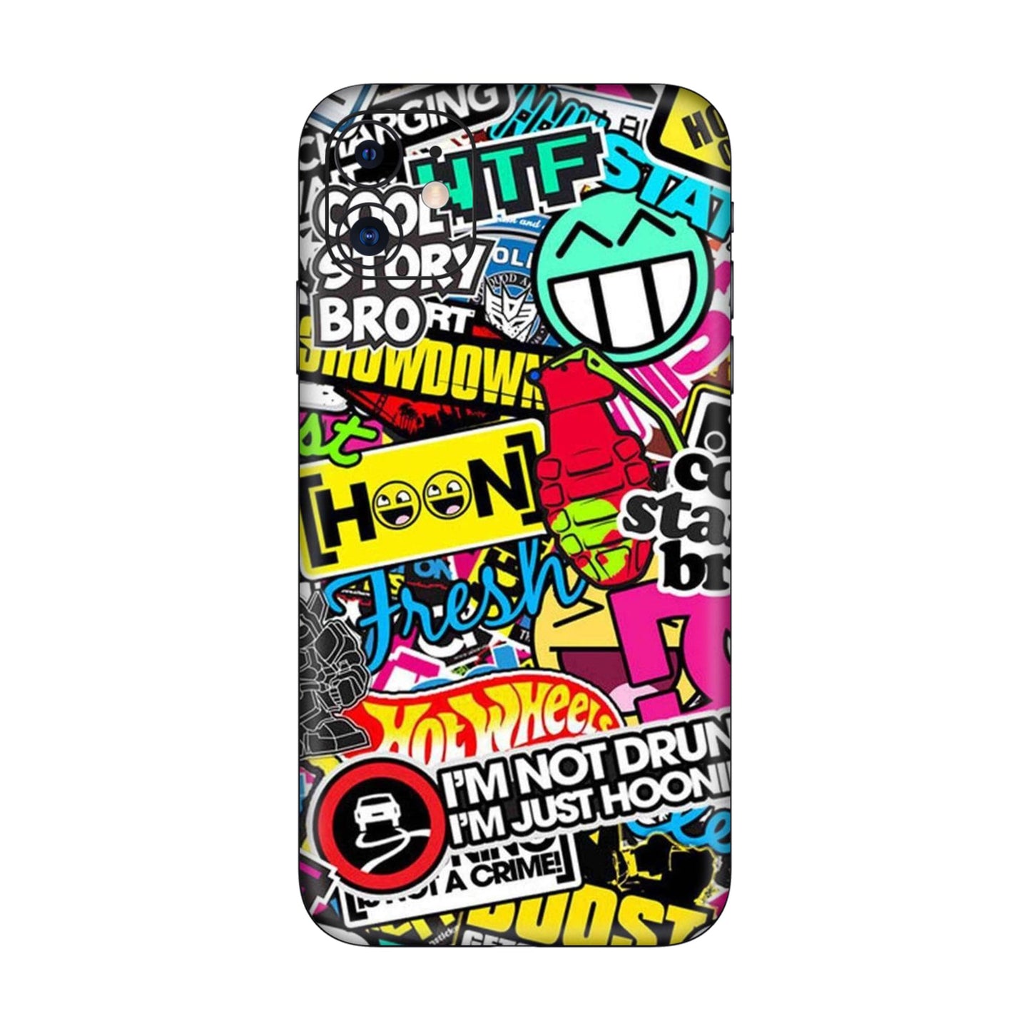 Hoonigan Sticker Bomb Mobile Skin For iPhone 11