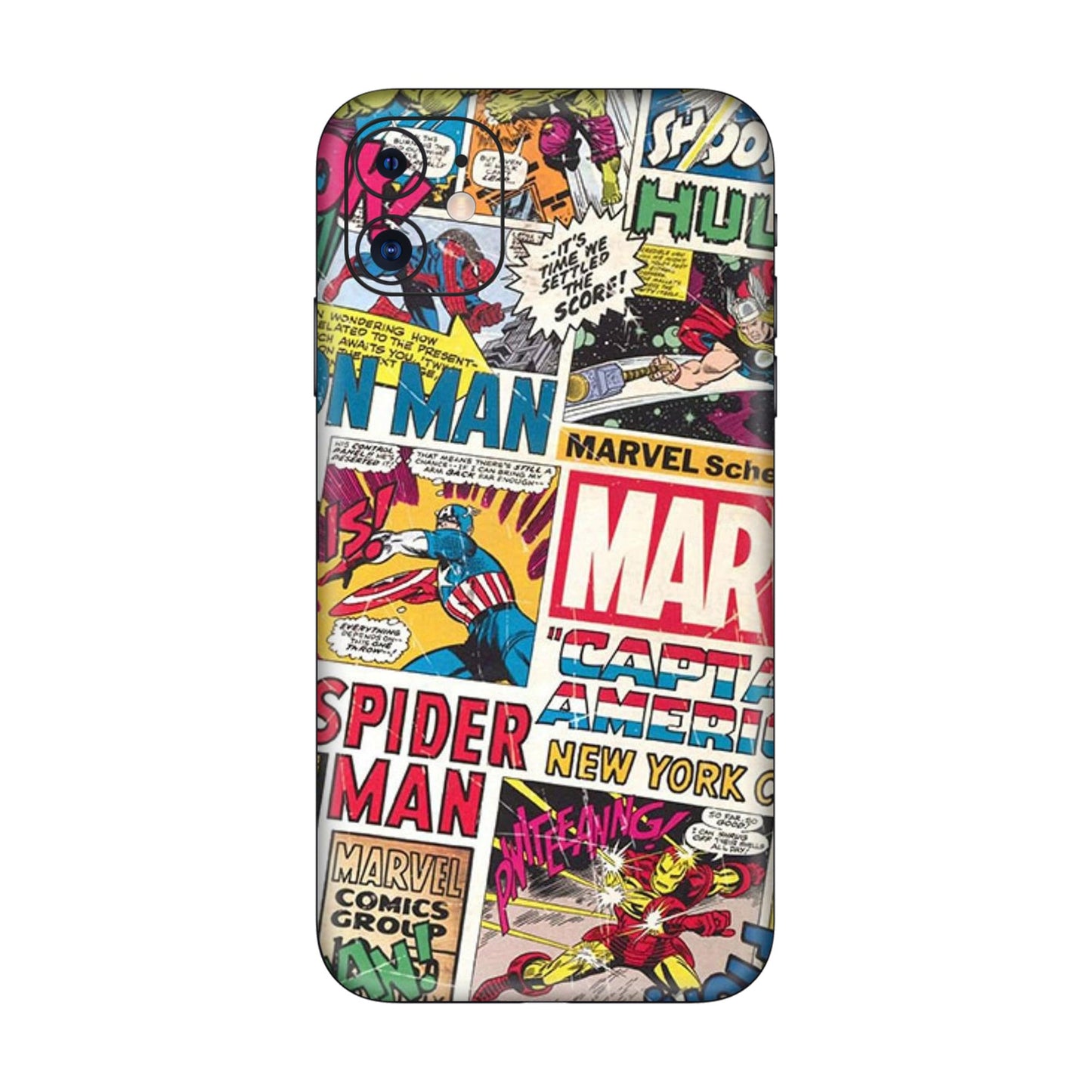 Vintage Marvel Comic Bomb Mobile Skin For iPhone 11