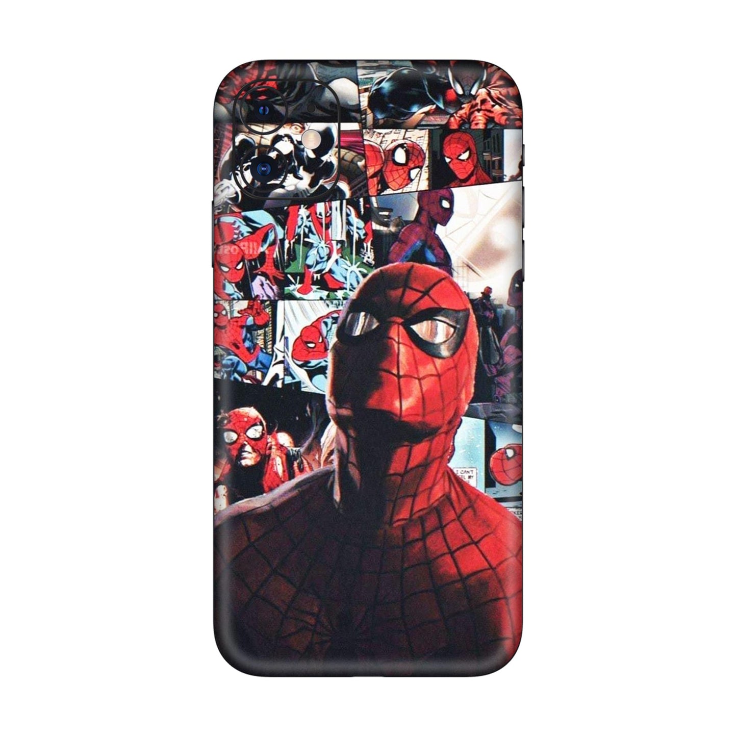 Vintage Spider Man Collage Mobile Skin For iPhone 11
