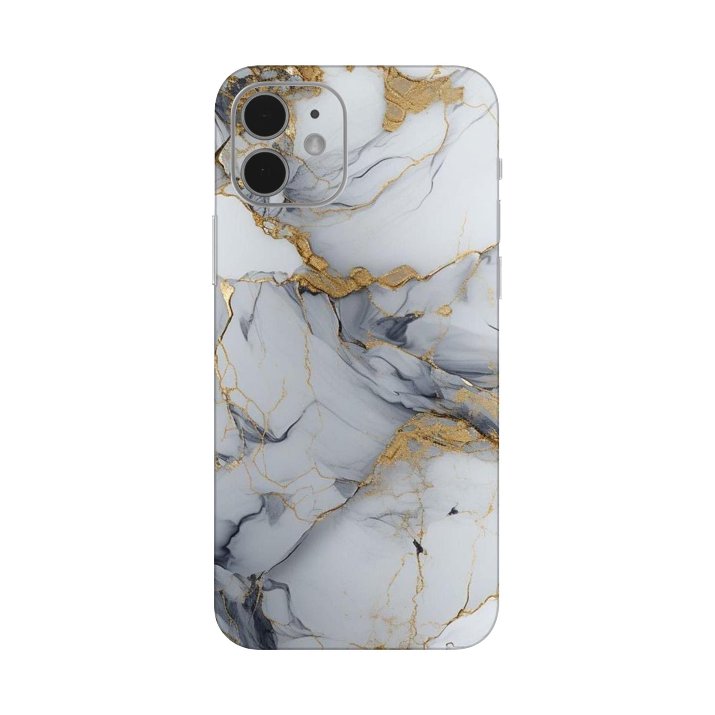 White Gold Luxury Marble Mobile Skin For iPhone 12