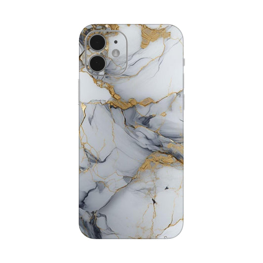 White Gold Luxury Marble Mobile Skin For iPhone 12