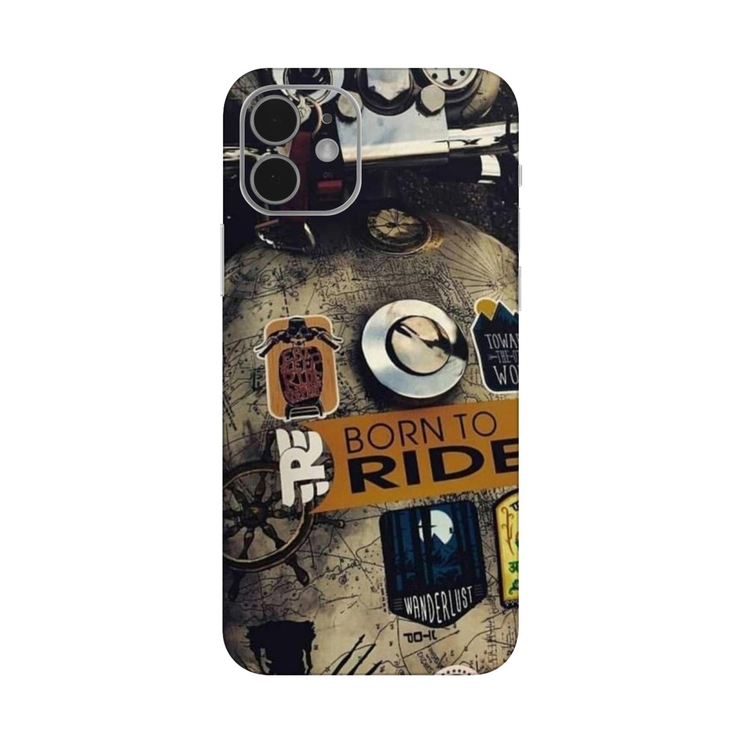Born to Ride World Map Mobile Skin For iPhone 12