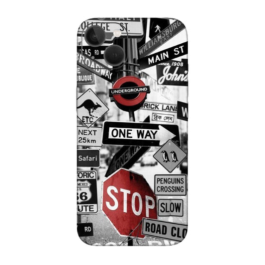 Global Urban Sign Bomb Mobile Skin For iPhone 13