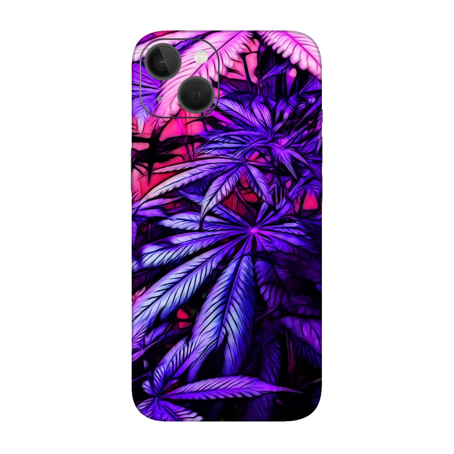 Neon Purple Herb Mobile Skin For iPhone 13