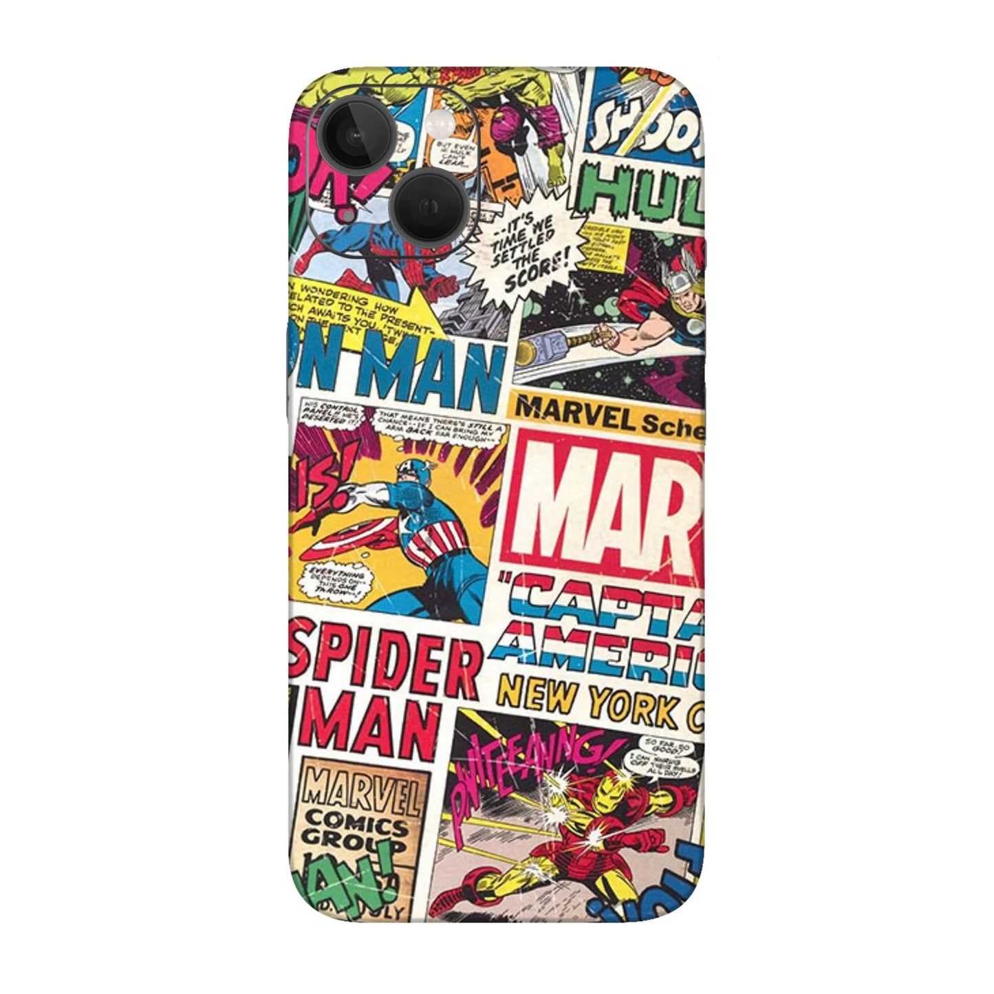 Vintage Marvel Comic Bomb Mobile Skin For iPhone 13