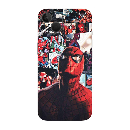 Vintage Spider Man Collage Mobile Skin For iPhone 13