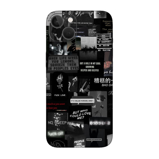 Bad Day Dark Collage Mobile Skin For iPhone 13