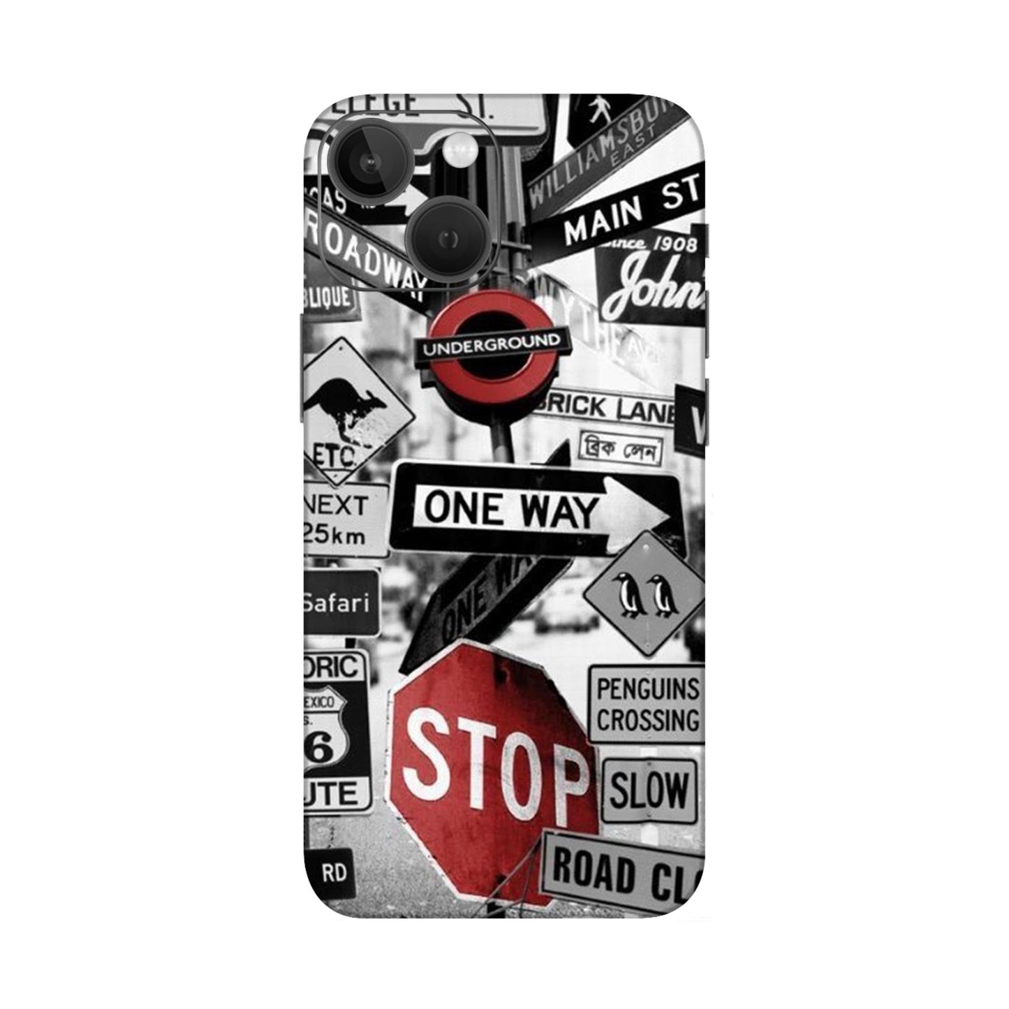 Global Urban Sign Bomb Mobile Skin For iPhone 13 Mini