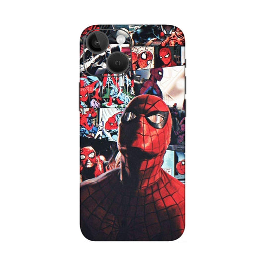 Vintage Spider Man Collage Mobile Skin For iPhone 13 Mini