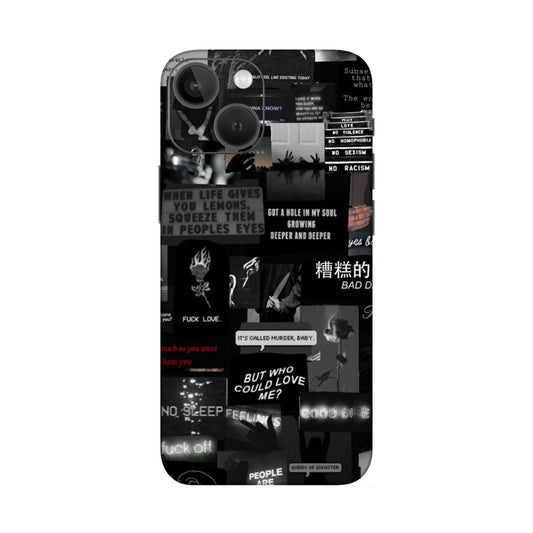 Bad Day Dark Collage Mobile Skin For iPhone 13 Mini