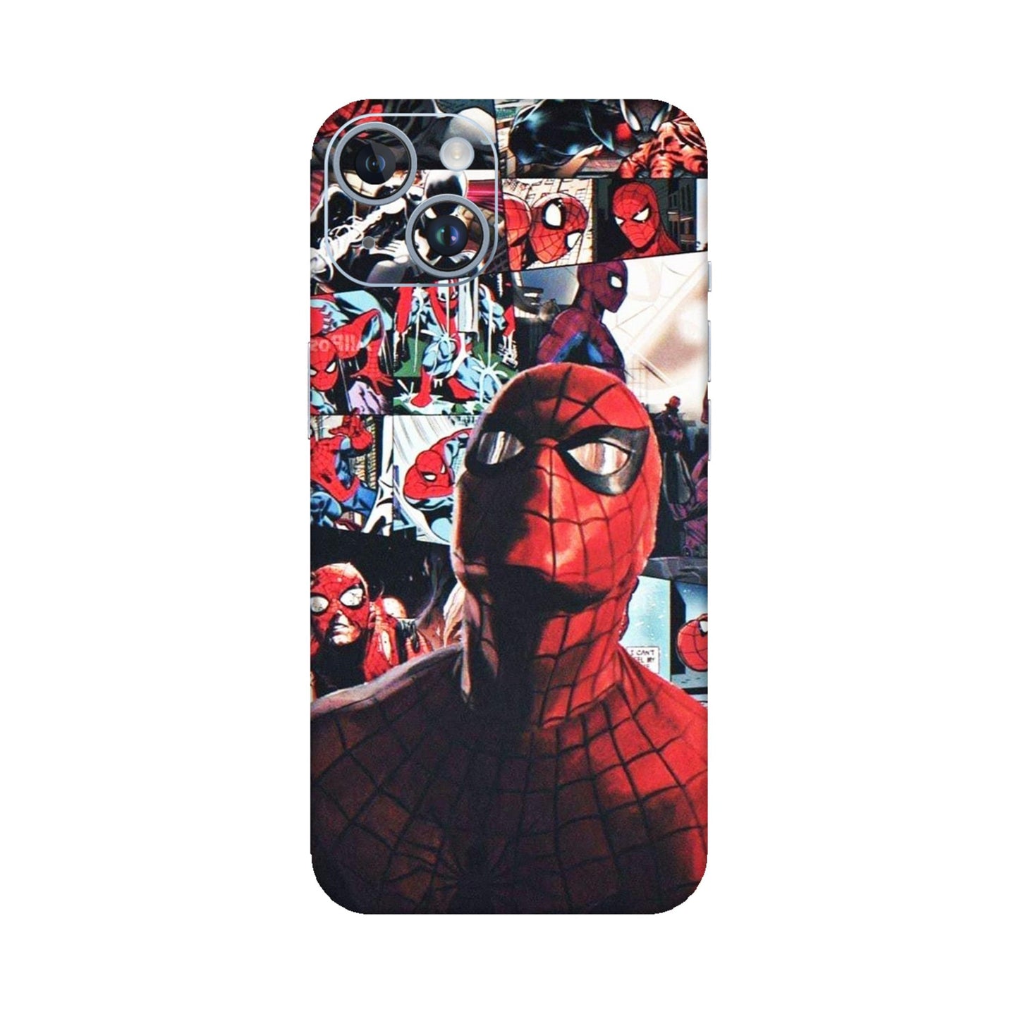 Vintage Spider Man Collage Mobile Skin For iPhone 14