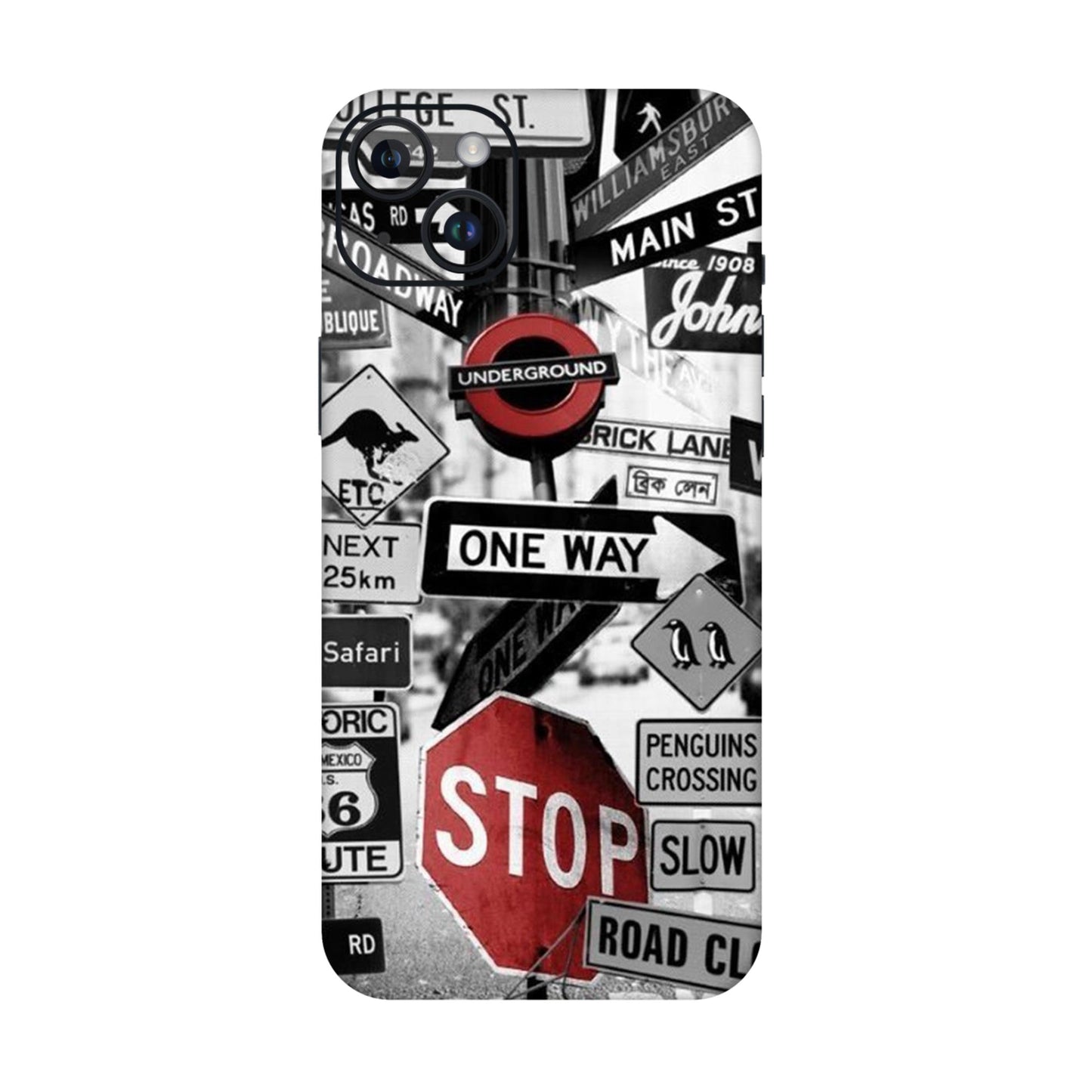 Global Urban Sign Bomb Mobile Skin For iPhone 14 Plus