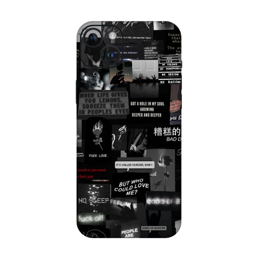 Bad Day Dark Collage Mobile Skin For iPhone 14 Plus