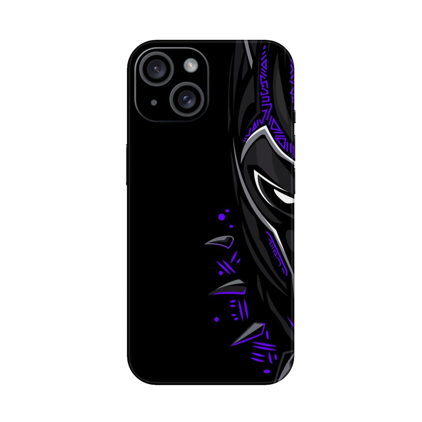 Neon Vibe Cat Mobile Skin For iPhone 15