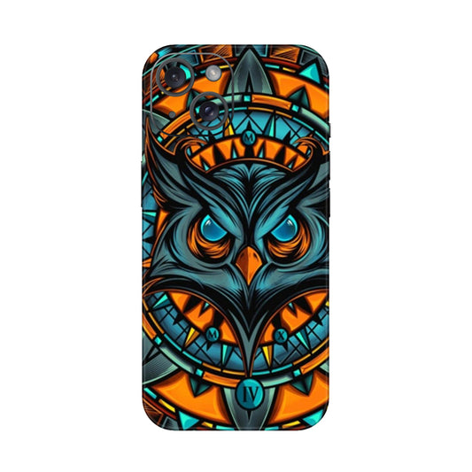 Spirit Owl Mandala Mobile Skin For iPhone 15