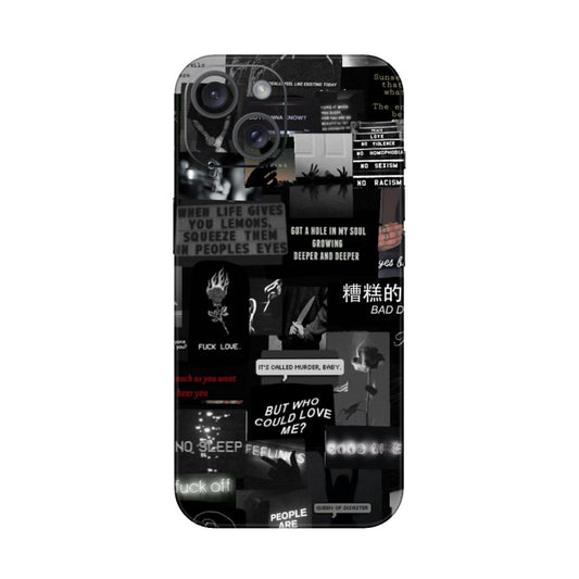 Bad Day Dark Collage Mobile Skin For iPhone 15