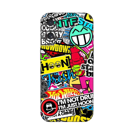 Hoonigan Sticker Bomb Mobile Skin For iPhone 16