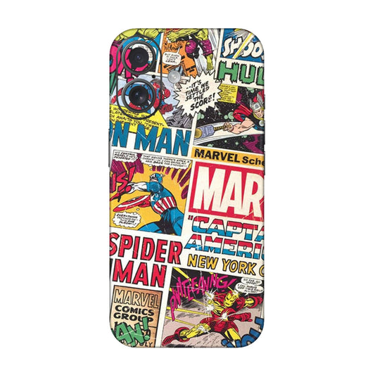 Vintage Marvel Comic Bomb Mobile Skin For iPhone 16 Plus