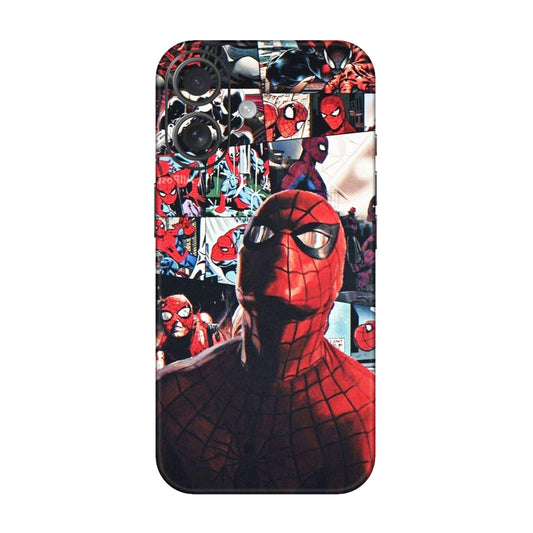 Vintage Spider Man Collage Mobile Skin For iPhone 16 Plus