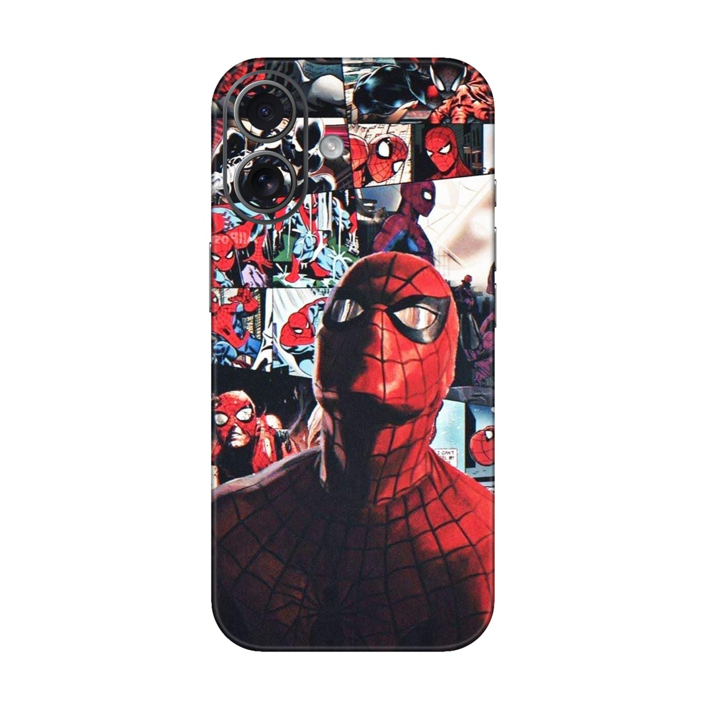 Vintage Spider Man Collage Mobile Skin For iPhone 17