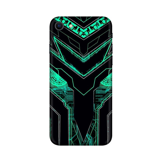 Neon Circuit Predator Mobile Skin For iPhone SE