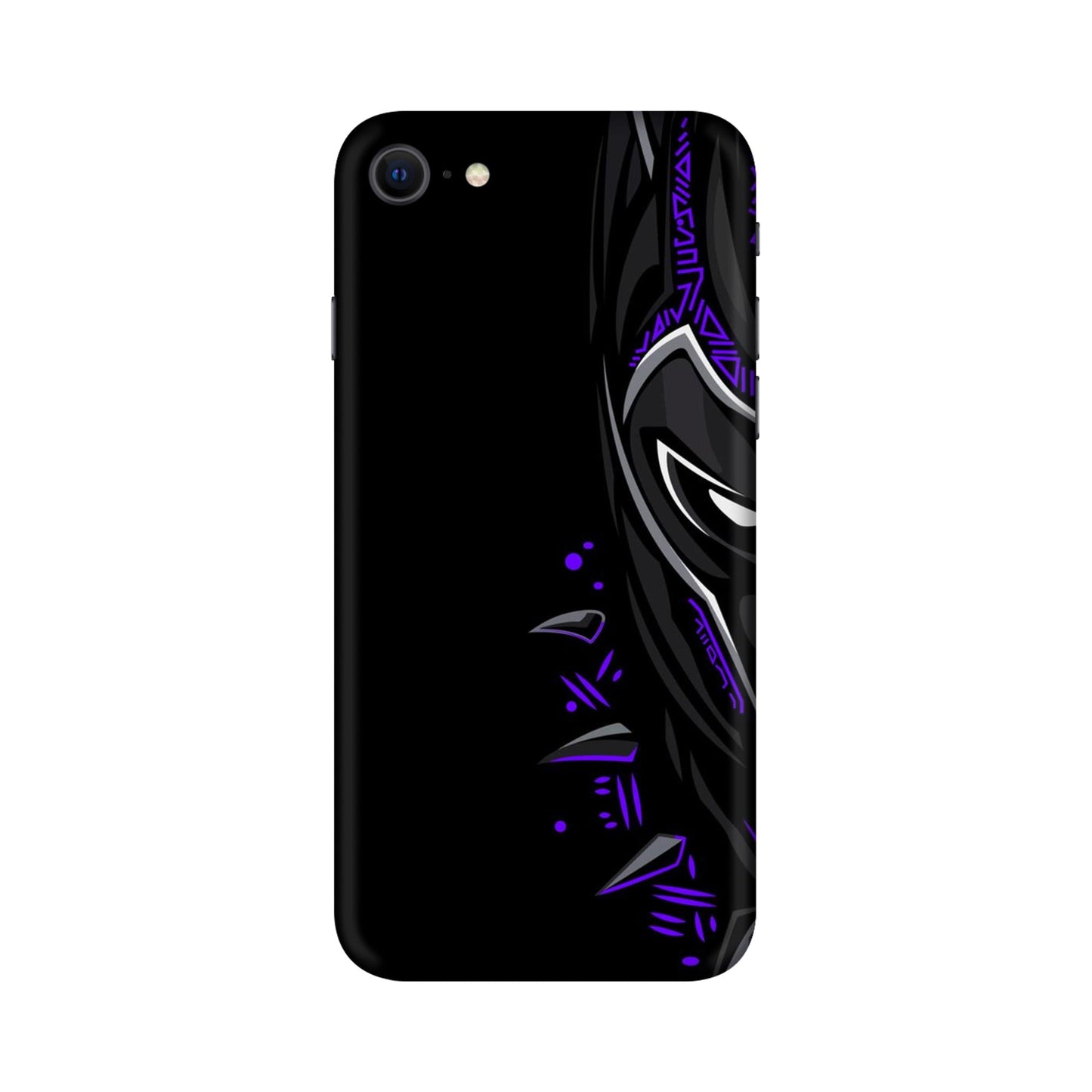 Neon Vibe Cat Mobile Skin For iPhone SE