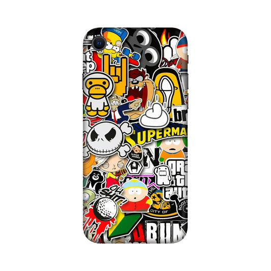Sukuna Tongue Out Energy Mobile Skin For iPhone SE