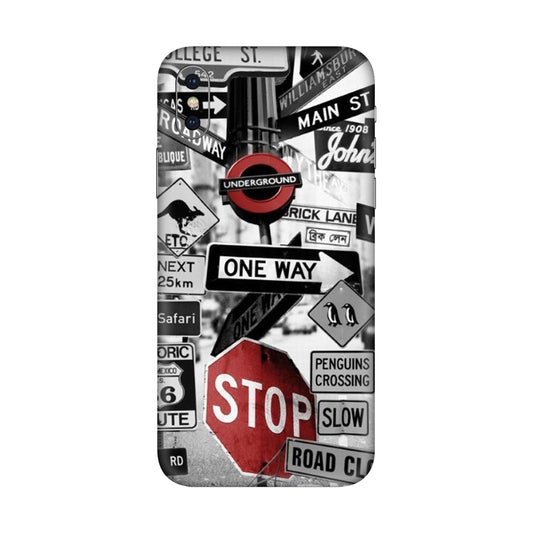 Global Urban Sign Bomb Mobile Skin For iPhone X