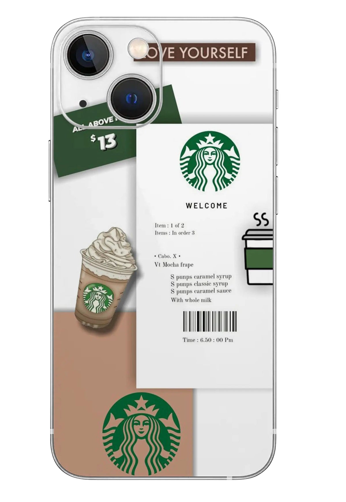 Star Bucks Mobile 6D Skin - SkinUp
